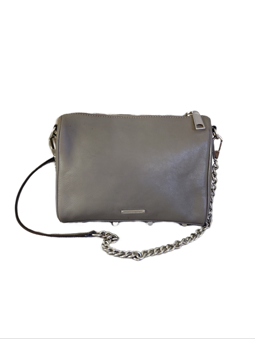 Rebecca Minkoff Taupe Crossbody with Silver Chain